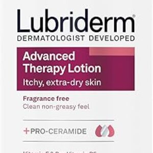 Lubriderm Advanced Therapy Moisturizing Hand and Body Lotion + Pro-Ceramide with Vitamin E and Pro-Vitamin B5, Non-Greasy, Fragrance-Free, …