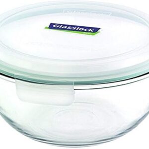 Glasslock Mixing Bowl, 2-Quart,White