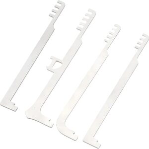 (4PCS) Comb Pick Stainless Steel Tools, Comb Lock Picks Metal Teeth Tools Portable Stainless Steel Pick Combs for Firefighting Repair multi…