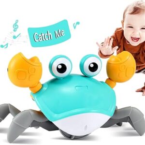 control future Crawling Crab Baby Toy – Infant Tummy Time Toys 3 4 5 6 7 8 9 10 11 12 Babies Boy 3-6 6-12 Learning Crawl 9-12 12-18 Walking…