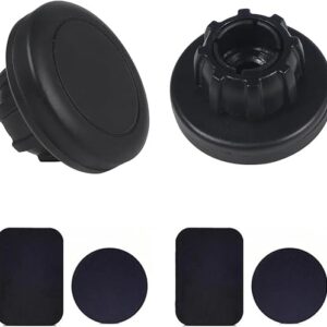 2 Pack Magnetic Phone Holder Mount Magnet and Metal Plate with 17mm Ball Joint Socket Replacement Base for Car Smartphone Stand Air Vent Wi…