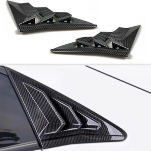 for Honda 10th Gen Civic 2016-2021 Rear Side Window Louver Decorate Cover Air Vent Scoop Shades Cover Blinds (10th Gen Civic Hatchback, Car…