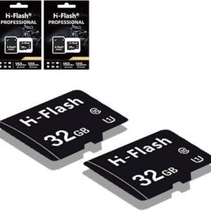 32GB SD Card 2 Pack Adapter, TF Card 64GB Memory Card C10 U1 4K TF Card(2x32GB for Camera/Phone/Nintendo/Tactacam/Tablet