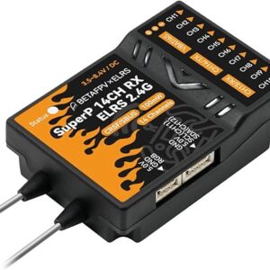 BETAFPV SuperP 14CH Diversity Receiver with TCXO, 2 Antennas, Dual RX Chains Support Long Range Flying Aerial Photography FPV Freestyle Tri…