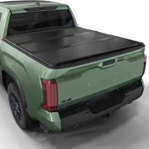 Hard Folding Truck Bed Tonneau Cover HTF034 Fits 2022-2025 Toyota Tundra 5‘6″ Bed w/OE Rail System (66.7″)