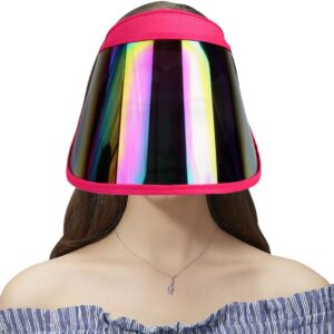 Face_Shield Protector Sun Visor Hat UV Protection Summer Sun Cap Great for Oudtoor Hiking Camping Golf Tennis Cycling