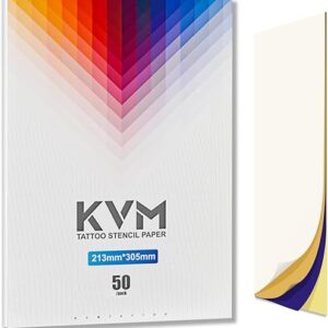 KVM Tattoo Transfer Thermal Template Tattoo Transfer Paper A4 Size x 50 Sheets