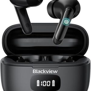 Blackview Wireless Noise Canceling Earbuds in Ear Headphones Wireless Bluetooth 5.3, Ear Buds Built-in Mic Sports Earbuds IPX7 Waterproof,5…