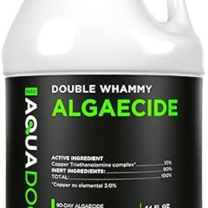 Copper Pool Algaecide for Swimming Pools – 64 oz – 90 Day Algaecide for Inground & Above Ground Pools, Helps Prevent & Remove Green, Mustar…