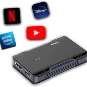 Magic Box 3.0 Lite – Stream Netflix, YouTube, Disney+, Prime Video | 3-in-1 Car Streaming Device with Wireless CarPlay & Android Auto | HDM…