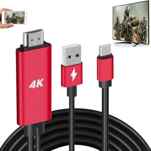 HDMI Adapter USB Type C Cable MHL 4K Video Converter Cord Compatible Samsung Galaxy S20 S10 S9 S8 Note 20 10 LG G5 Q8 ThinQ V35 Android Pho…