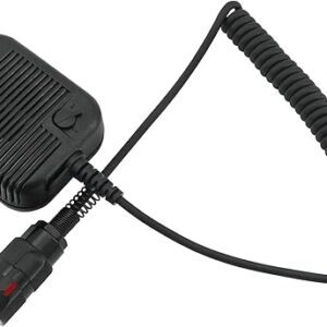 6 Pin PTT Adapter Handheld Microphone Shoulder Speaker Compatible with PRC152/163 Two Way Radio