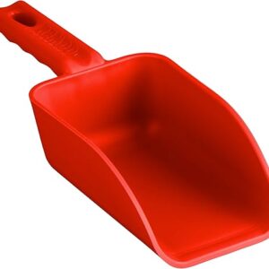 Vikan Remco 63004 Color-Coded Plastic Hand Scoop – BPA-Free Food-Safe Kitchen Utensils, Restaurant and Food Service Supplies, 16 oz, Red