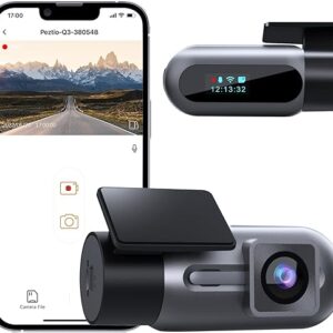 Dash Cam WiFi FHD 1080P Car Camera, Front Dash Camera for Cars, Mini Dashcams for Cars with Night Vision, 24 Hours Parking Mode, WDR, Loop …