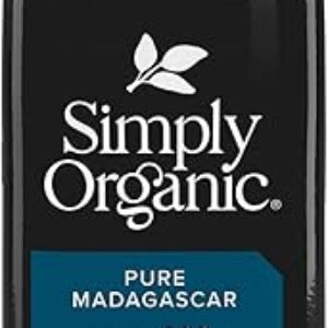 Simply Organic Non-Alcoholic Vanilla Flavoring, Madagascar | Certified Organic | Gluten Free | Kosher Certified | 2-Ounce Glass Bottle