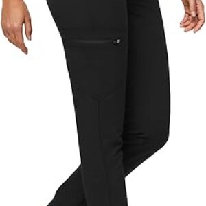 FIGS Zamora Jogger Style Scrub Pants for Women — Slim Fit, 6 Pockets, Yoga Waistband, Ribbed Ankle Cuffs, Anti-Wrinkle