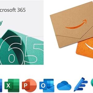 Microsoft 365 Family | 12-month Subscription with Auto-Renewal [PC/Mac Download] + $50 Amazon Gift Card
