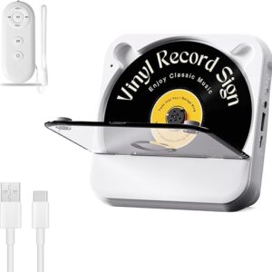 Portable CD Player with Bluetooth 5.1 & Stereo Speakers | Small Rechargeable Desktop CD Player for Home, Office, Travel | Audiophiles & Mul…