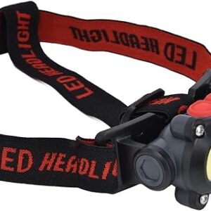 Rechargeable Headlamp, Adjustable USB Rechargeable Headlamp with Red White Light Multi Mode for Outdoor Camping Hunting