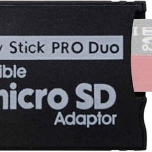 PSP Memory Stick Adapter, Funturbo Micro SD to Memory Stick PRO Duo MagicGate Card for Sony PlayStation Portable, Camera, Handycam