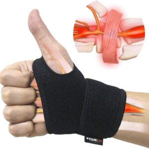 Wrist Brace for Carpal Tunnel, Comfortable and Adjustable Wrist Support Brace for Arthritis and Tendinitis, Wrist Compression Wrap for Pain…