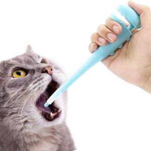 Pet Pill Shooter for Cat, Dog Pill Shooter Cat Pill Gun, Cat Tablet Soft Tip Syringe Pet Medical Feeding Dispenser Tool for Small Animals (…