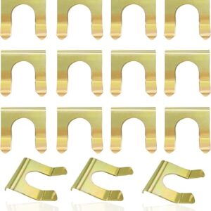 15 Pieces Brake Line Clips Metal Brake Line Retainer U Shaped Brake Hose Clips Replacement Hose Clamps Metal Brake Line Retainer Brake Cabl…