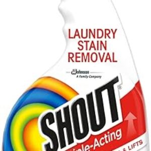 Shout Active Enzyme Laundry Stain Remover Spray, Triple-Acting Formula Clings, Penetrates, and Lifts 100+ Types of Everyday Stains – Prewas…