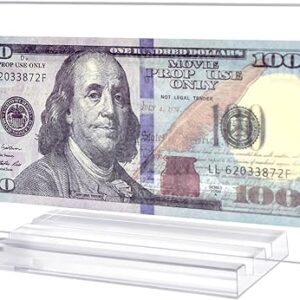 1 Pcs Dollar Bill Frame Dollar Bill Currency Display Holder Acrylic Dollar Bill Holder for Collectors Currency Holder for Collectors Ticket…