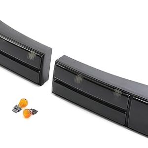 KUAFU Tail Lights Compatibloe with 1987-1993 Ford Mustang Replacement for E7ZZ13405A E7ZZ13404A Rear Tail Lamps Black Housing Smoke Lens wi…
