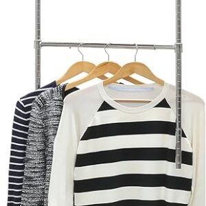 Simple Houseware Adjustable Closet Hanging Rod, Chrome
