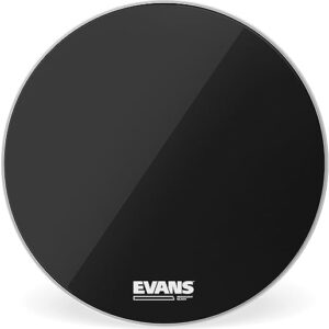 Evans Resonant Black Bass Drum Head, 20 Inch