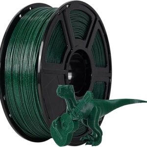FLASHFORGE ASA Filament 1.75mm Sparkle Black Green, 3D Printer Filament 1kg Spool-Dimensional Accuracy +/- 0.02mm, 3D Printing Filament Dur…