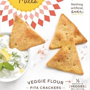 Simple Mills Veggie Pita Crackers, Himalayan Salt – Gluten Free, Vegan, Healthy Snacks, Paleo Friendly, 4.25 Ounce (Pack of 1)