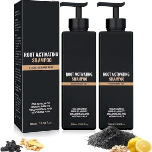 2 Pcs Root Activator Shampoo, Hair Growth Root Activator Shampoo, For Anti-Hair Loss, Natural Formula for Men and Women