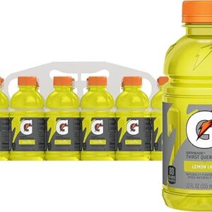 Gatorade Thirst Quencher, Lemon-Lime, 12 Fl Oz (Pack of 12)