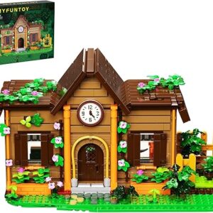 Stardew Community Farmhouse Building Toy, Video Game Valley Farm Junimo Playset Building Set Compatible with Lego, 1042 Pieces DIY Farm Hou…