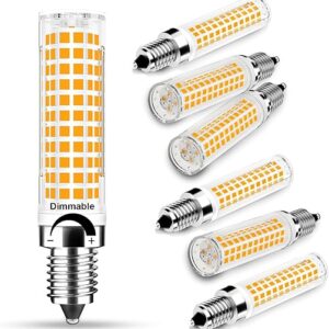 TAIYALOO Dimmable E12 LED Candelabra Bulb 100W Equivalent, Warm White 3000K, 1000 Lumen T6 E12 10W LED Chandelier Light Bulbs for Ceiling F…