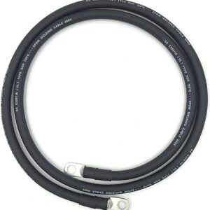 4 AWG Gauge Fully Assembled Battery Cables, 1-15ft Lengths, Positive or Negative Wire, Pure Copper Battery Replacement Cables, Solar Car Tr…
