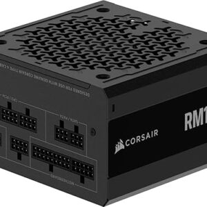 CORSAIR RM1000e (2025) Fully Modular Low-Noise ATX Power Supply with 12V-2×6 Cable – ATX 3.1 & PCIe 5.1 Compliant, Cybenetics Gold Efficien…