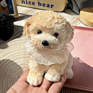 Big taba Squishy Dog, Handmade Squishy Dog Stress Relief Toy for Adult/Kids, Cute & Soft Teddy Dog Design, Perfect Squeeze Toys Gift for Re…