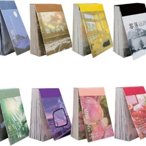 BetterJonny 8 Styles Washi Stickers Set – Vintage Artistic Stickers for Scrapbooking & Journaling