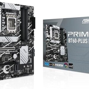 ASUS Prime B760-PLUS D4 Intel (13th and 12th Gen)LGA 1700 ATX motherboard PCIe 5.0,3xPCIe 4.0 M.2 slots,DDR4,2.5Gb LAN,DisplayPort,USB 3.2 …