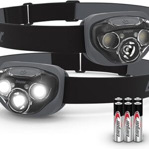 Energizer LED Headlamp PRO (2-Pack), IPX4 Water Resistant Headlamps, High-Performance Head Light for Outdoors, Camping, Running, Storm, Sur…