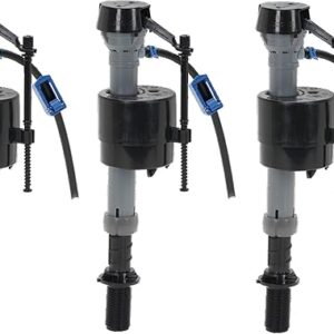 Fluidmaster 400A133 Premium Filling Valve Universal High Performance Toilet Fill Valve – 3 Pack