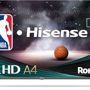 Hisense 43-Inch Class A4 Series FHD 1080p Smart Roku TV with Alexa Compatibility (43A4NR, 2024 Model) – Dolby Audio, Slim Bezel Design, Goo…