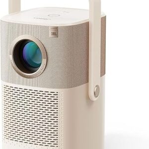 [Sound by JBL & Built-in Battery] Yaber T2 Outdoor Projector with WiFi 6 and Bluetooth, Native 1080P Smart Movie Portable Projector for Ins…