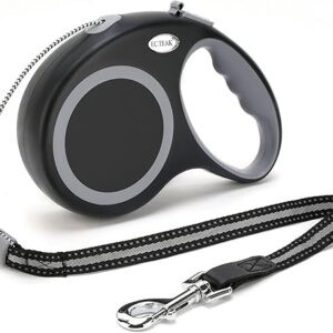 Retractable Dog Leash, 30 FT Dog Walking Leash for Medium Large Dogs up to 77 lbs, Heavy Duty No Tangle, Large