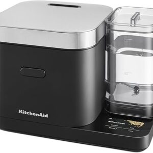 KitchenAid Grain and Rice Cooker 8 Cup with Automatically Sensing Integrated Scale + Water Tank, KGC3155BM