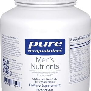 Pure Encapsulations Men’s Nutrients – Multivitamin Mineral Supplement to Support Energy, Endurance & Stamina in Men Over 40* – with Vitamin…